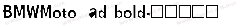BMWMotorrad bold字体转换